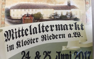 Wir sind auf dem Mittelaltermarkt