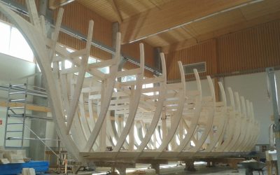 Unser Schiff wird getauft
