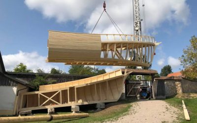 Unsere Rouenaise geht vor Anker