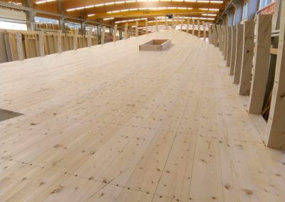 Die Rouenaise wird in den heiligen Hallen von Holzbau Bruno Kaiser gebaut: