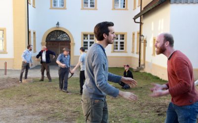 Wir proben wieder draußen!