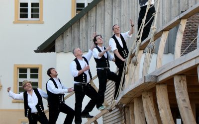 CD-Taufe von LUDDI in der einmaligen Kulisse des Freilichttheaters im Kloster Riedern