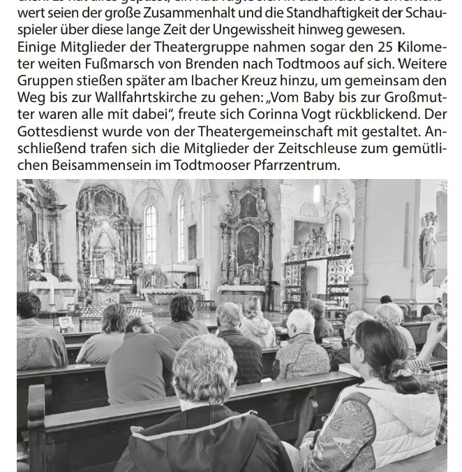 Mitteilungsblatt Todtmoos im Oktober 2022